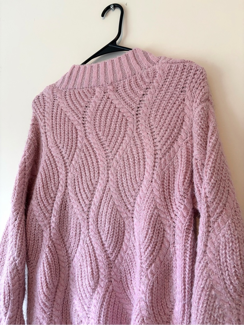 Universal Thread Dusty Rose Cable Knit Button-Front Cardigan - Picture 8 of 8